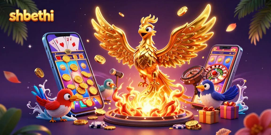 Spin the reels and win at shbethi with an elaborate casino fantasy scene.