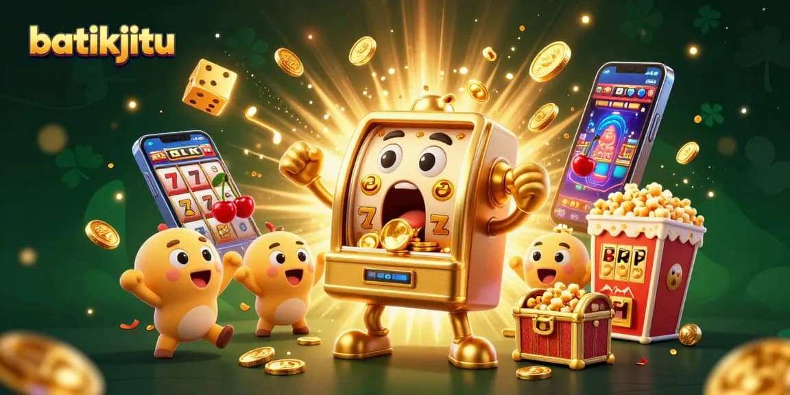 Mesin slot batikjitu mengeluarkan koin jackpot, menambah semangat permainan.