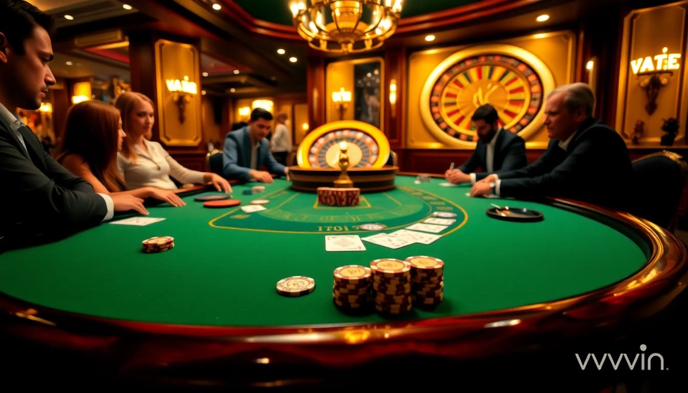 Experience the luxury of vvvwin in a vibrant casino atmosphere with exciting poker and roulette!