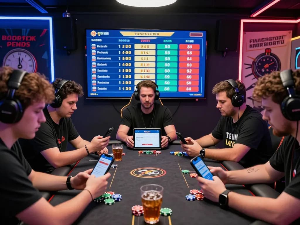 Exciting gaming scene showcasing players engaged with the tot88 lottery platform, capturing the thrill of online betting.