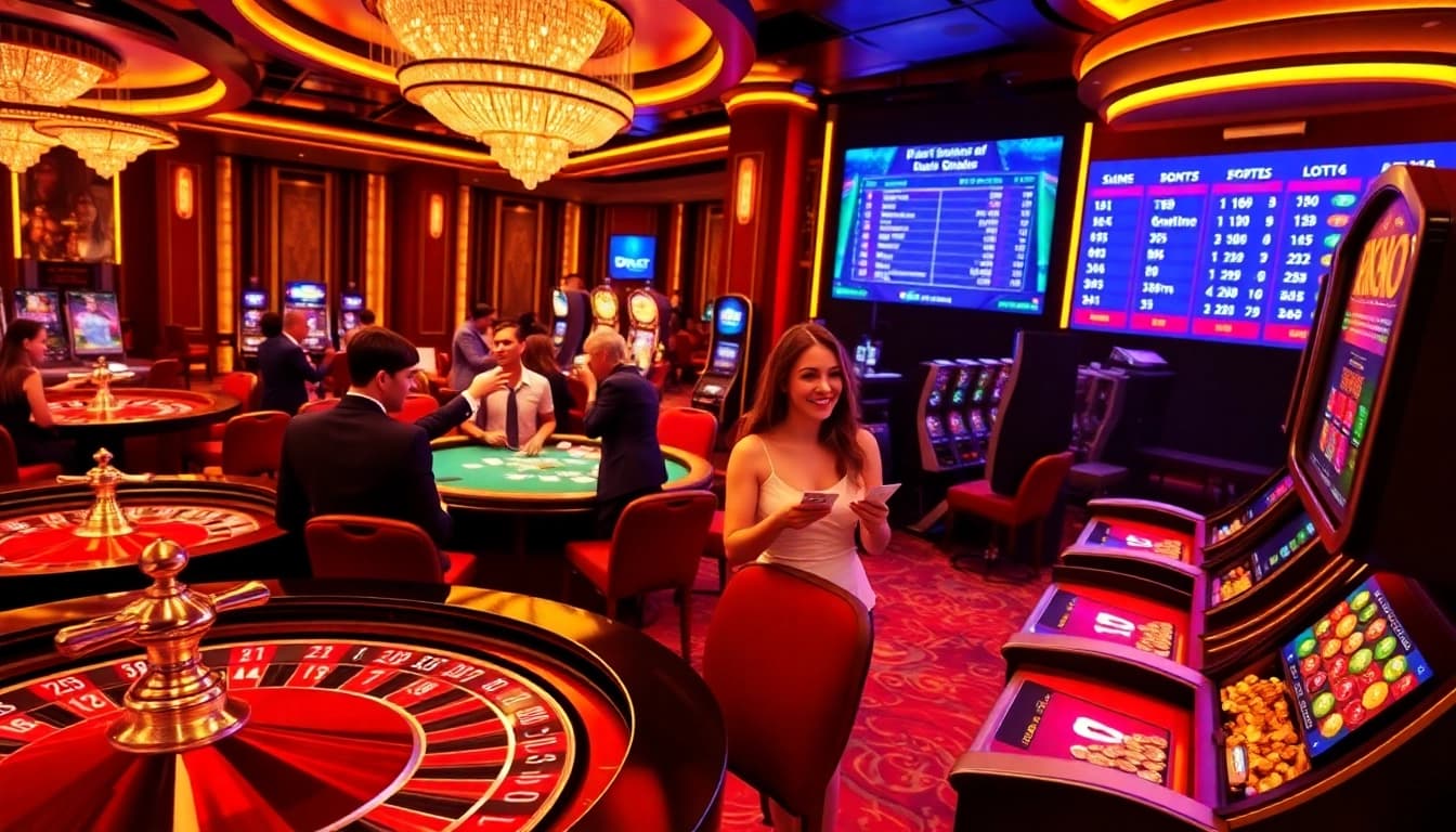 Experience thrilling online gambling at https://dr88.de.com/ with vibrant casino tables and excited players.
