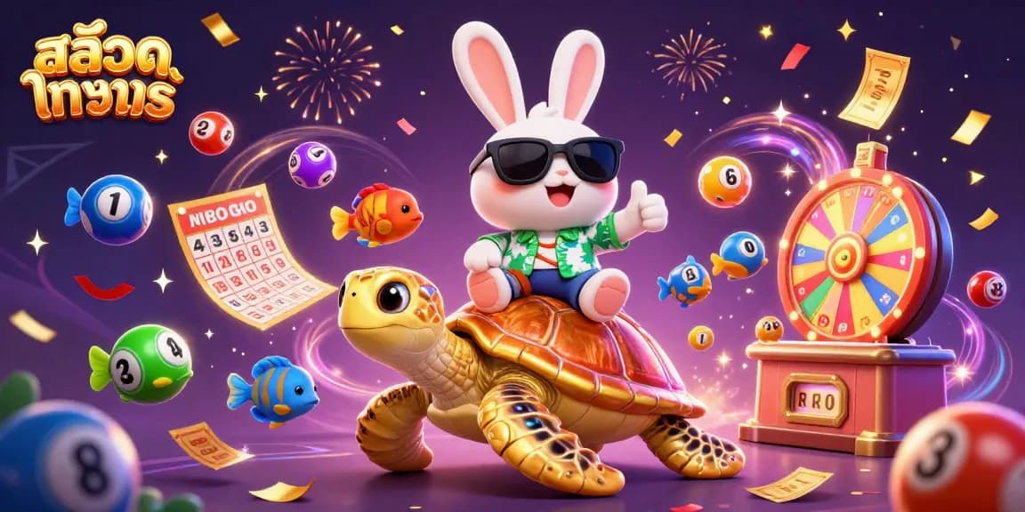 Experience thrilling gameplay in สล็อตทดลอง with a lucky rabbit and giant sea turtle.