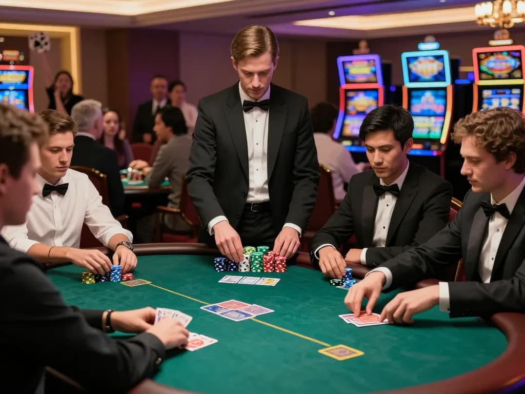 Engaged players at a high-stakes poker table showcase strategic gameplay at uu88vn.