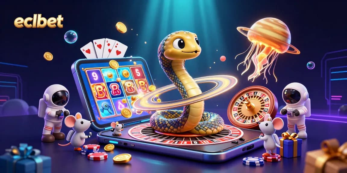 ECLBet's immersive gaming experience with 3D characters bringing thrills and excitement, showcasing casino action.