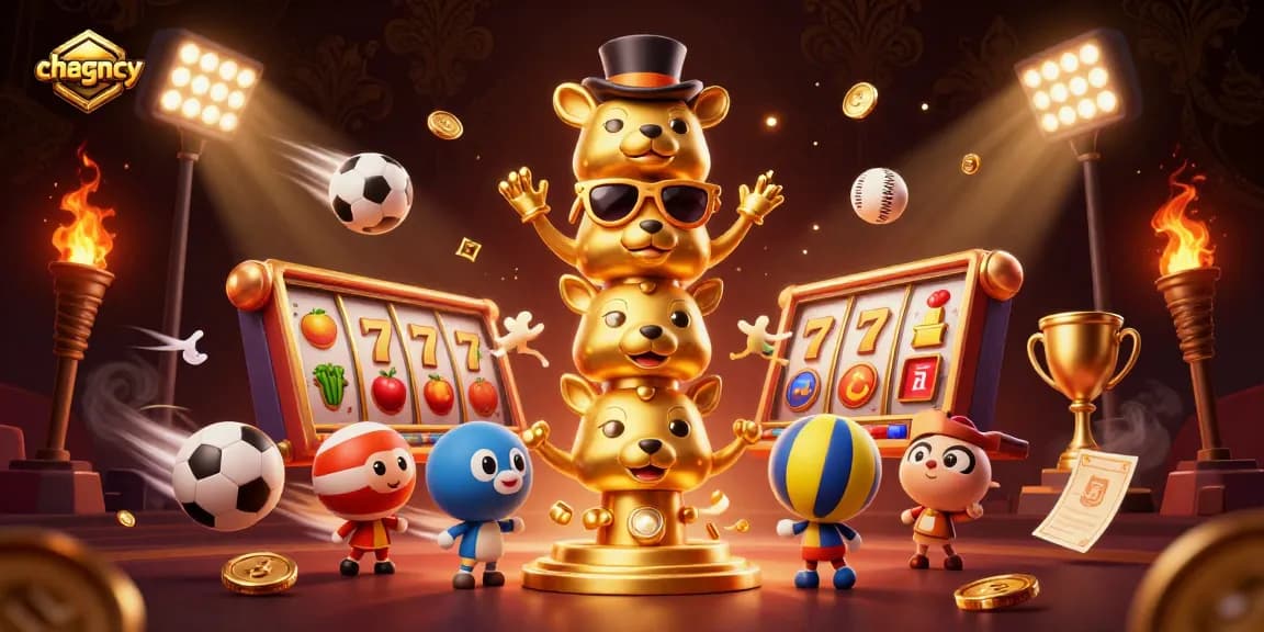 Experience vibrant action in chagency's world of bonus buy slots with stacked totems and dynamic game elements.