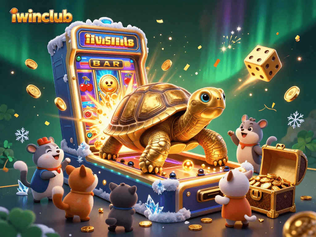 Experience the thrill of iwinclub with a vibrant scene of animated casino fun and jackpot excitement.