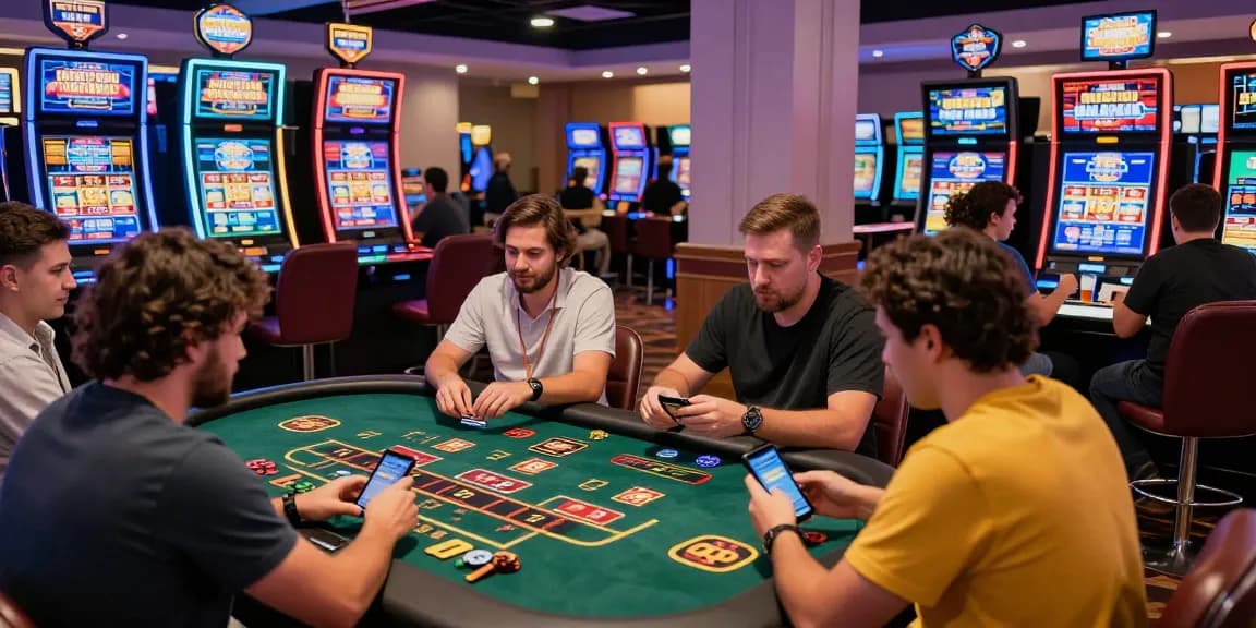 Players enjoying various games at credit card casinos, highlighting brcs.co.uk and exciting promotions.
