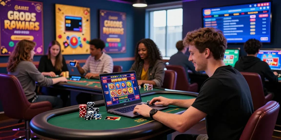 Engaging scene at https://southsomersetenvironment.co.uk/ showcasing players enjoying credit card casinos with vibrant graphics and modern gaming atmosphere.