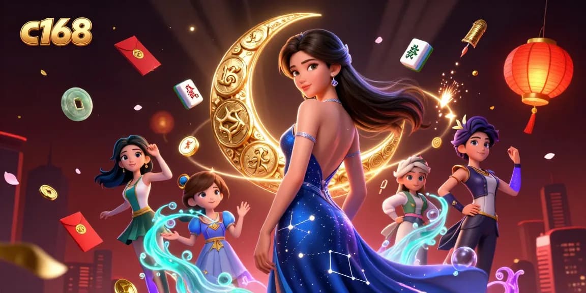 C168 players spinning lucky slots while celebrating vibrant winning moments.