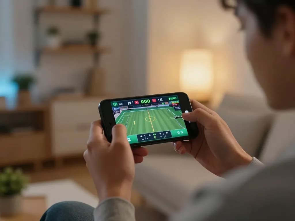 Fun88 sports betting action seen on smartphone, capturing dynamic live odds with engaging atmosphere