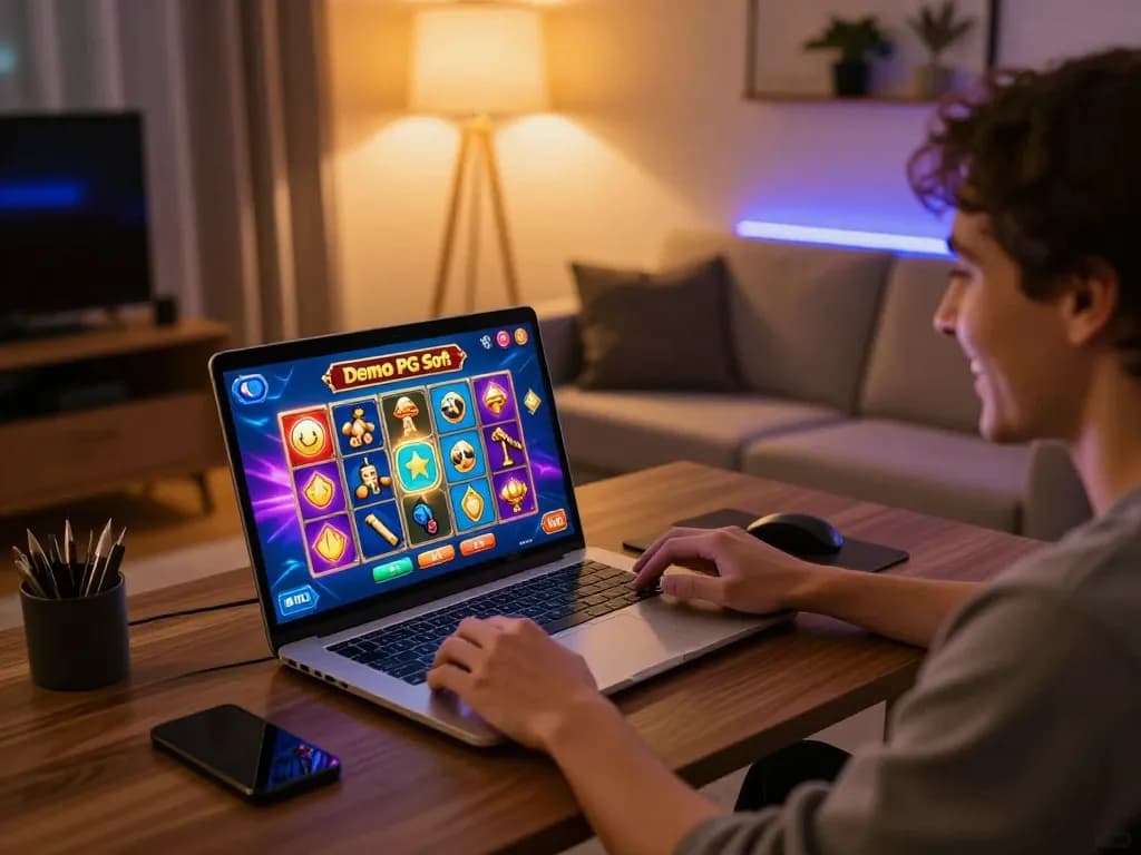 Berinteraksi dengan Demo Slot PG Soft dalam lingkungan permainan online yang imersif dan penuh kegembiraan