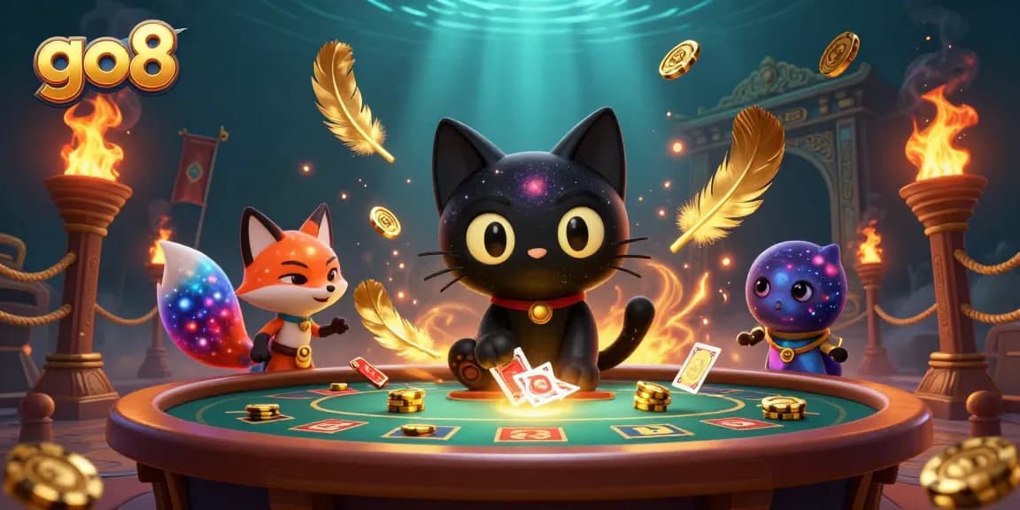 Engage in thrilling gameplay at go8 with a vibrant 3D cosmic casino scene and captivating characters.