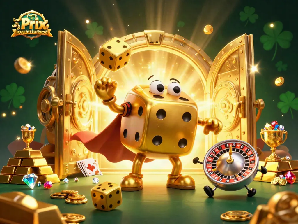 Experience thrilling bets on les paris sur le Prix Jacques-Le-Marois with dynamic visuals of casino action and gold.