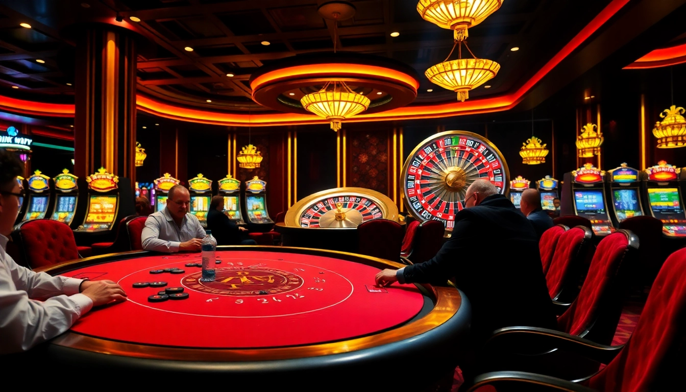 Experience thrilling gameplay at Rik VIP with vibrant casino tables and exciting slot machines.