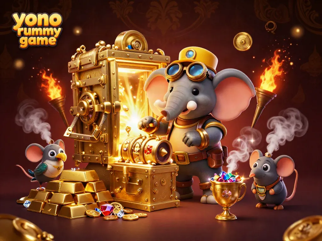 Yono rummy game, bermain rummy dengan karakter unik dalam suasana kasino yang gemerlap.
