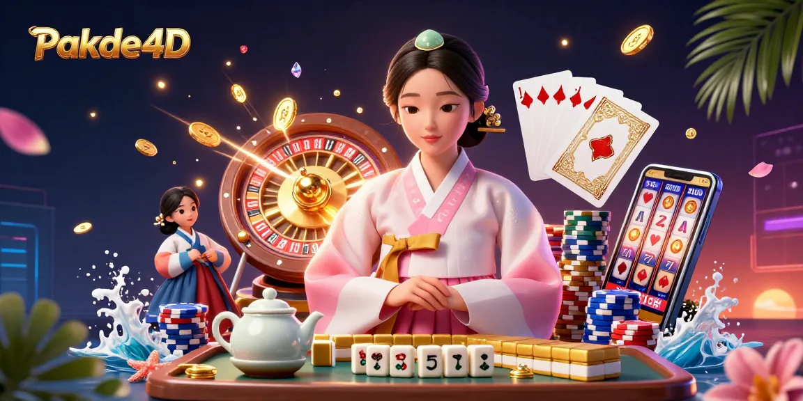 Experience the excitement of Pakde4D with thrilling casino elements and elegant characters in a vibrant setting.