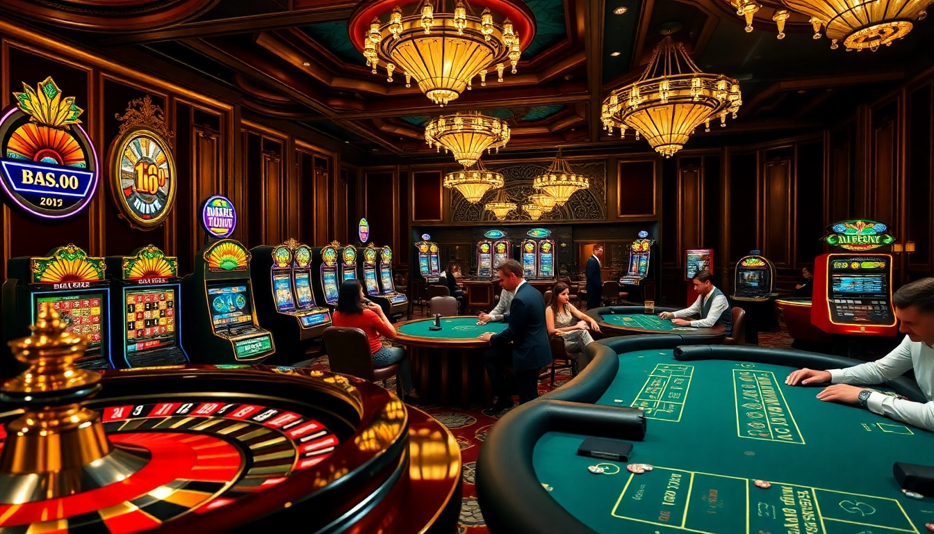 Experience the thrill of 88i with vibrant casino tables and players betting.