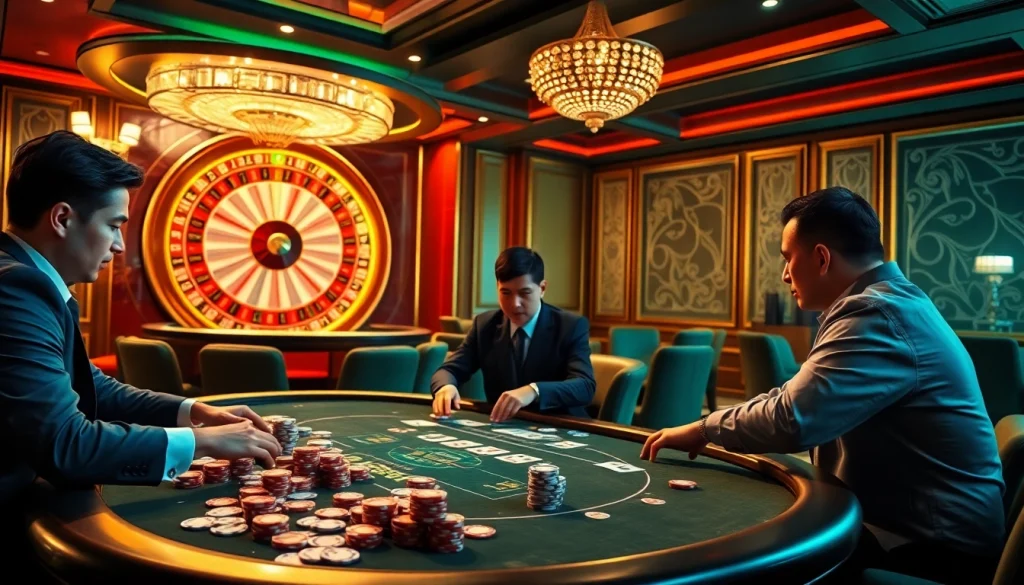Experience thrilling poker at QQ888's luxurious casino table.