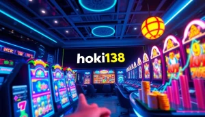 Exciting gaming interface showcasing hoki138 slots with vibrant colors.