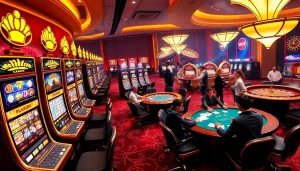 Experience the excitement of gambling at 6slots8 com with vibrant slot machines and a professional poker game.