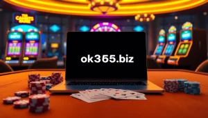 Engaging gamblers at a modern online platform, showcasing https://ok365a.biz/ with vibrant casino elements.
