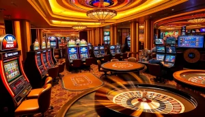 Experience lively gaming action at MM 88 with vibrant tables, poker chips, and excitement.