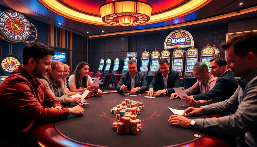Experience live gaming action at https://mm88.how/ with vibrant casino tables and exciting poker rounds.