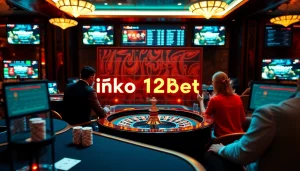 Experience the thrill of gambling with ink vao 12bet on vibrant casino tables and digital screens.