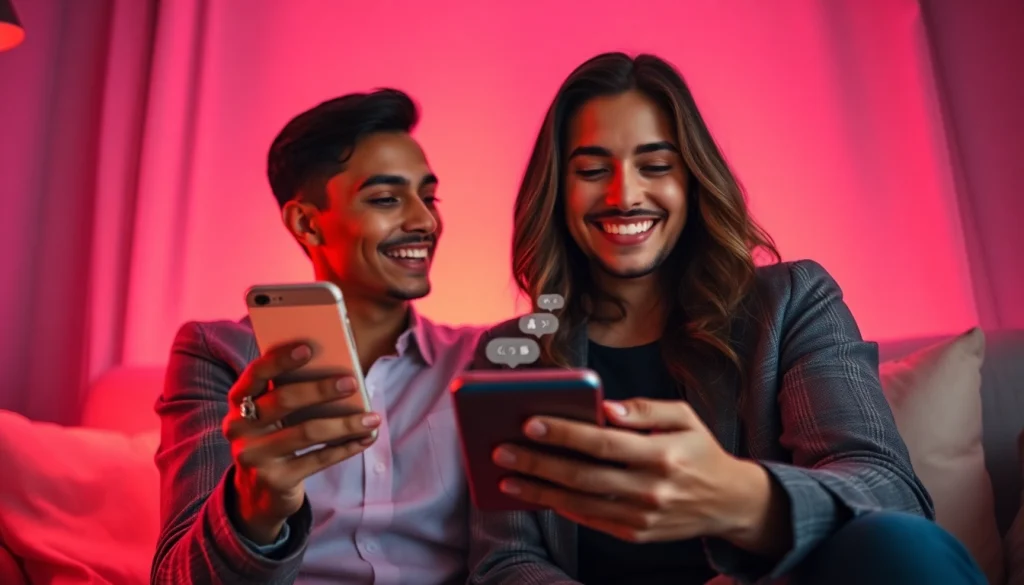 Engaging with sexting AI in a cozy, intimate setting with digital interactions.