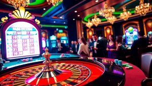 Experience thrilling gameplay at rr88itcom's luxury casino with a vibrant roulette table.