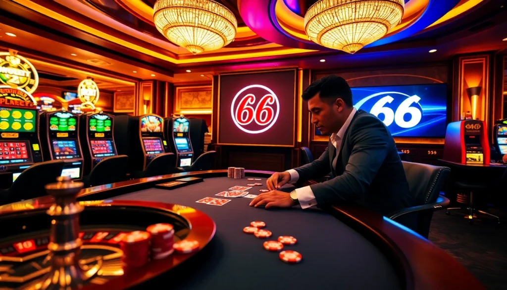 Experience the thrill of winning at MB 66 with engaging poker tables and exciting casino games.