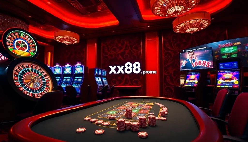 Experience thrilling gameplay at xx88.promo with vibrant slots and enticing casino tables.