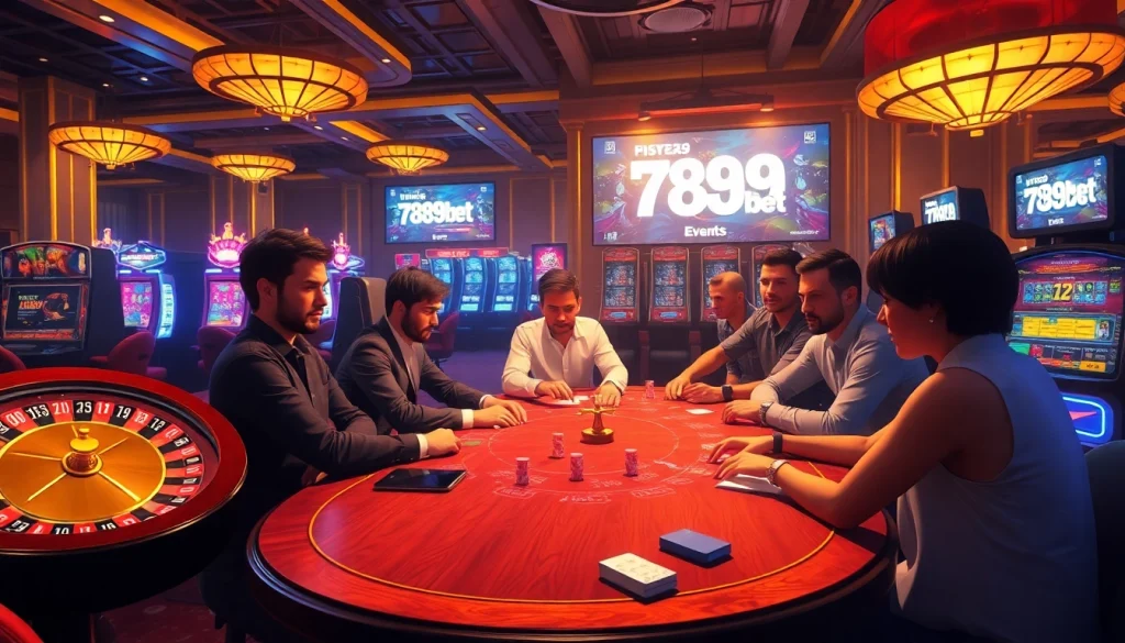 Experience thrilling gameplay at 789bet events with high-stakes poker and vibrant casino atmosphere.