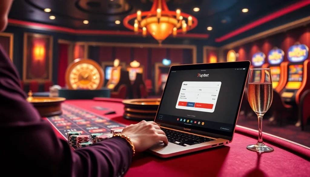 Experience seamless betting and joy with 7upbet login at a luxurious casino.