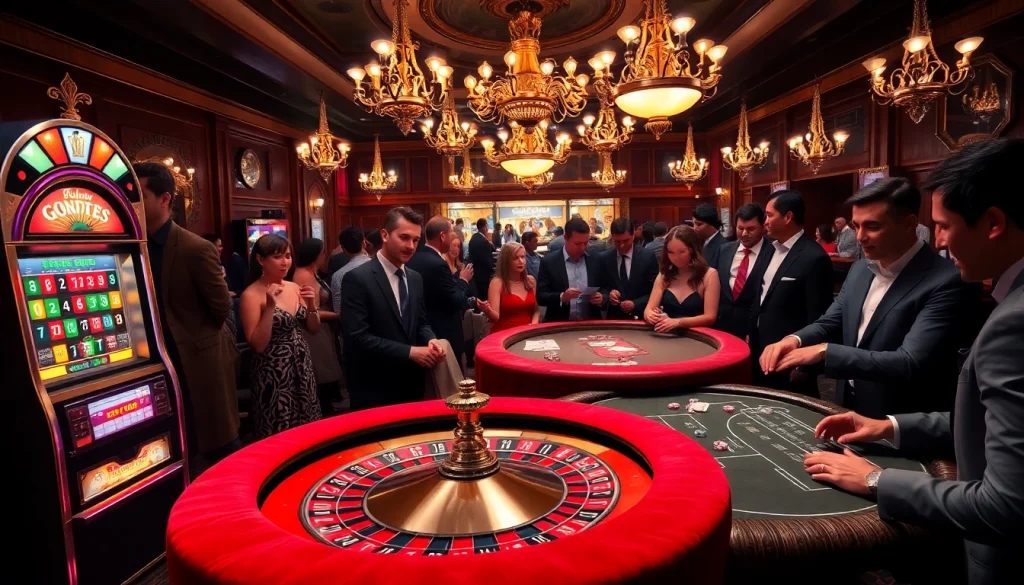 Engaging gamblers strategizing at a luxurious casino with emphasis on the hidden wiki.