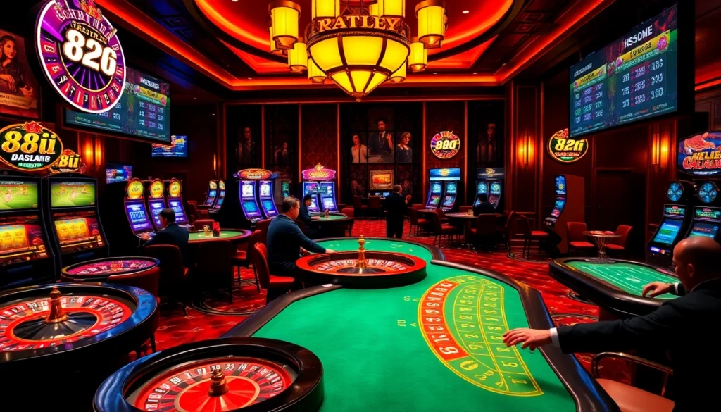 Experience thrilling gameplay at 88i with vibrant casino tables and dynamic action.