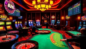 Experience thrilling gameplay at 88i with vibrant casino tables and dynamic action.