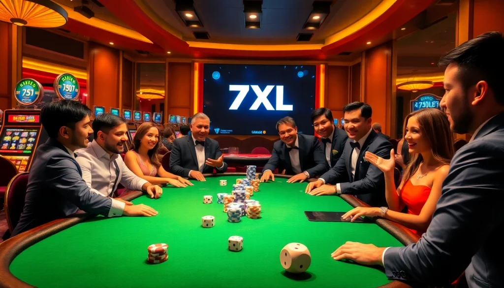 הרגישו את הריגוש של פוקר אונליין עם הורדת 7XL על רקע קזינו ססגוני.