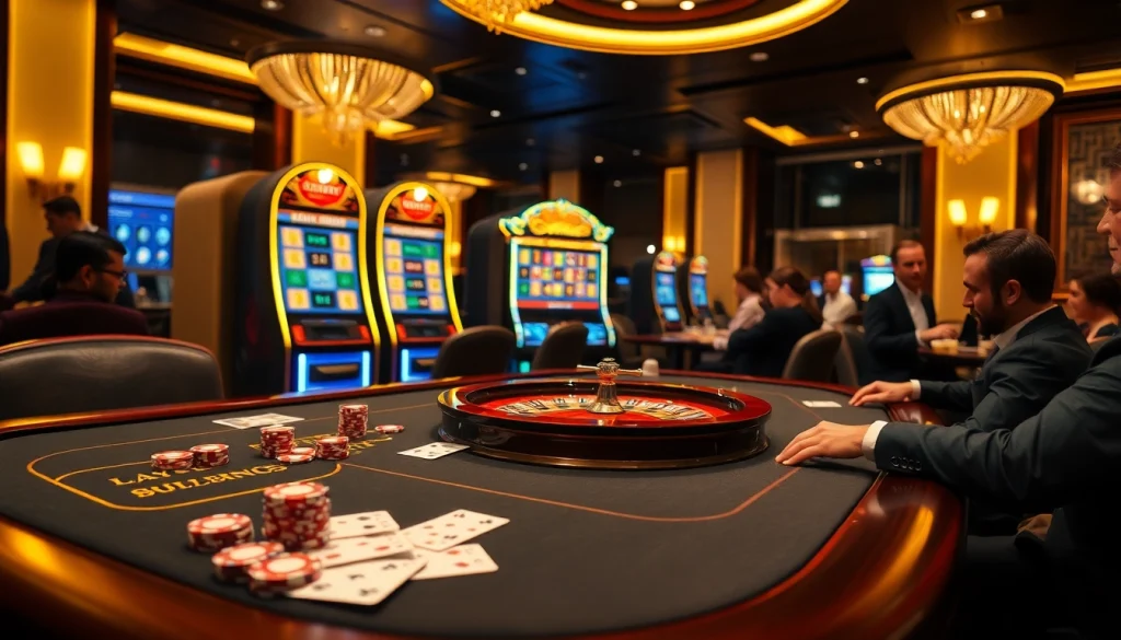 Players engaging in high-stakes poker at Luxury138's luxurious casino table.