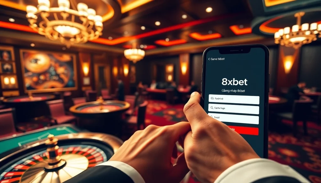Experience the excitement of đăng nhập 8xbet at a luxurious casino environment filled with roulette and poker.