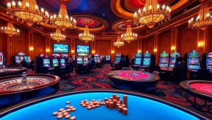 Experience the thrill of gambling at MK 8 with vibrant casino tables and slot machines.